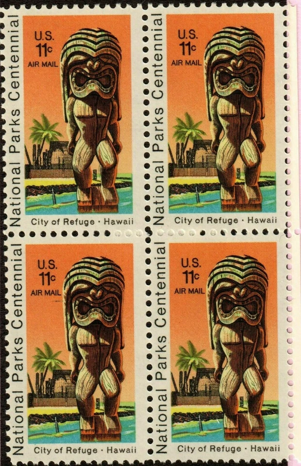 Scott#: C84 - City of Refuge, Hawaii Block of Four MNH OG F/VF + Free Shipping - Image 1 of 1