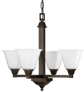 Sea Gull Denhelm 24" 4 Light Chandelier, Burnt Sienna, 3150404-710 - Picture 1 of 1