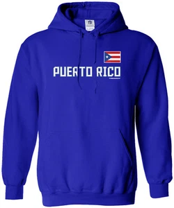 Sudadera con capucha Threadrock para hombre del equipo nacional de Puerto Rico bandera orgullo - Imagen 1 de 8