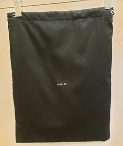 Amiri Drawstring shoe purse accessories Dust Bag Black new 15” x 12” - Picture 1 of 2