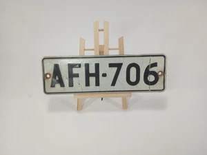 1970's Finland Finnish Vintage License Plate # AFH - 706 - Picture 1 of 2