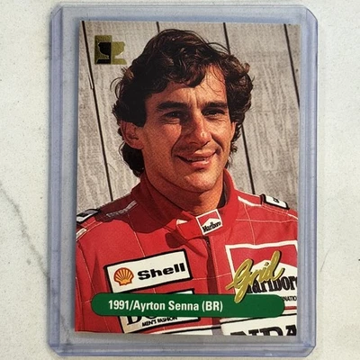 1992 Grid Motorcard Formula 1 F1 Ayrton Senna #186 - Image 1 of 2