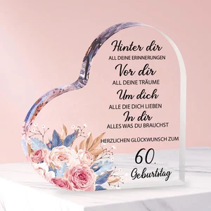 60 Geburtstag Frau Mann, Geschenke Zum 60. Geburtstag - Acryl Block Geschenke De - Bild 1 von 12