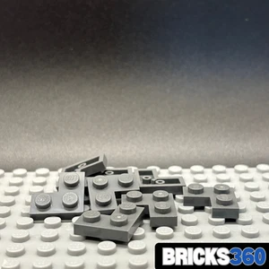 Lego 8 Nuevo Plato Gris Azulado Oscuro 2 x 2 Piezas Esquineras - Imagen 1 de 4