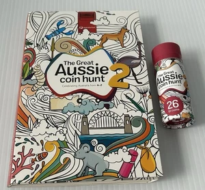 2021 Great Aussie Coin Hunt 2 Folder Set with 26 $1 Coins Sealed Tube One Dollar - Bild 1 von 5