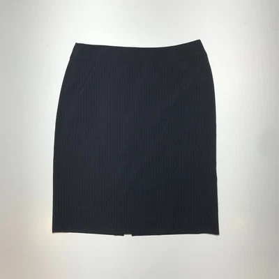 Falda lápiz Tahari para mujer 8 rayas negra elástica oficina sirena corpcore trabajo Foto 1 de 4