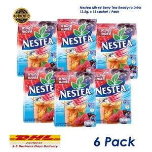 NESTEA Instant Iced Tea Mix - Gusto Misto Bacche - 6 Confezioni Rinfrescante Frutta Thailandese - Foto 1 di 9