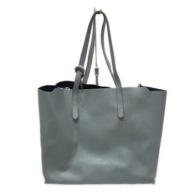 Auténtico bolso de mano FURLA Sally - de cuero gris azul Foto 1 de 4