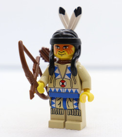 Indian 1 Tan Shirt 6748 2846 6718 6766 Wild West Cowboys LEGO&reg; Minifigure
