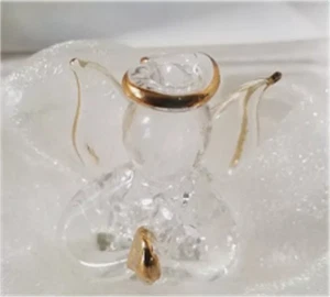 1 ÁNGEL VINTAGE ESCULPIDO A MANO ORO 22 KT EN CAJA PEQUEÑA - Imagen 1 de 8