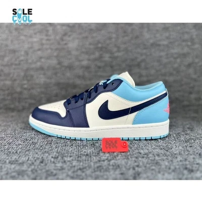 Zapatos para hombre Nike Air Jordan 1 Retro Bajo Azul Chill Sail Hot Lava 553558-149 Foto 1 de 4