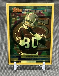 Pesi massimi Jerry Rice Topps Finest Bronze Landmark Series 1995 - Foto 1 di 5