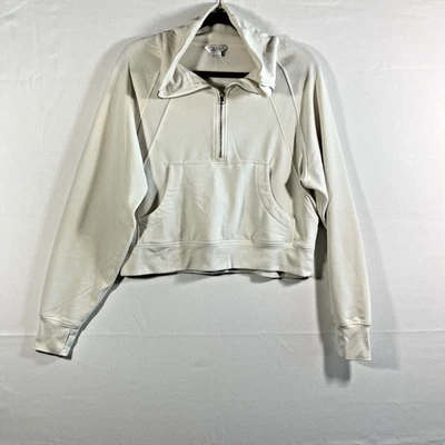 Chaqueta Danskin para mujer talla mediana blanca recortada Foto 1 de 4