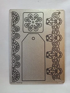 CUTTLEBUG Provo Craft Metal Embossing Die Border Gift Tags Scrolls  - Picture 1 of 4