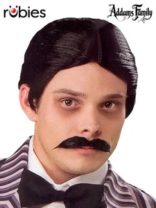 Rubies Licensed Fancy Dress Addams Family Gomez Wig & Moustache Accessories - Bild 1 von 1