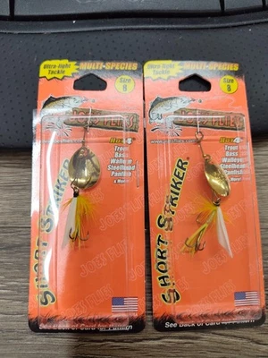 Joe's Flies Short Strike Talla 8 Amarillo Mayo #135 (Lote de 2) Trout Bass Panfish Foto 1 de 3