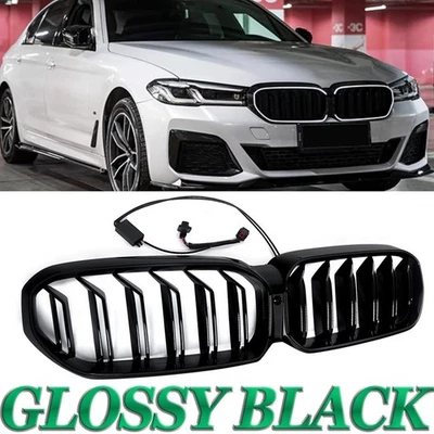 M5 Front Bumper Kidney Grille W/ LED LIGHT For BMW G30/G31 530i 540i LCI 2021-24 Foto 1 de 4