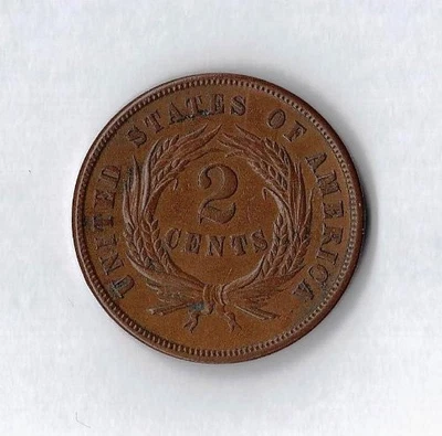 1864-1868 Two Cent Piece G/VG - Image 1 of 2