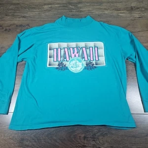 Vintage University of Hawaii Shirt Mens One Size Fits All College 80s 90s - Picture 1 of 7