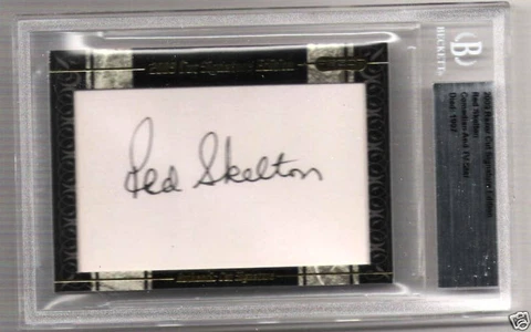 2009 RAZOR CUT SIGNATURE. "RARE" RED SKELTON AUTOGRAPH Cover
