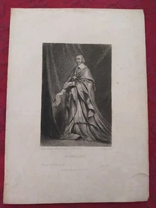 Gravure XIX siècle:Richelieu - Journal des demoiselles - Avril 1862 - Picture 1 of 5