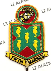U.S. MARINE CORPS, 1st MARINE DIVISION, 5th MARINE REGIMENT PATCH (MC1) USMC - Bild 1 von 3