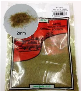 Javis  JHG3 No:3 Static Grass Autumn Mix 2mm  - Picture 1 of 1