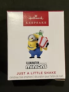 2024 Hallmark Mini Minions Just a Little Shake Ornament, 1" Miniature - Picture 1 of 3