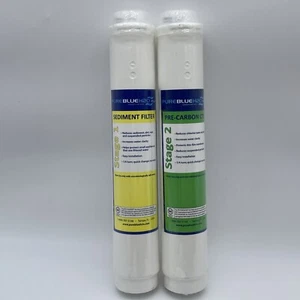 Pure Blue H20 Water Filter Stage 1 Sediment & Stage 2 Pre-Carbon - Picture 1 of 6
