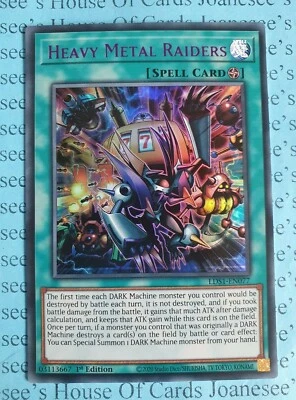 Heavy Metal Raiders LDS1-EN077 Ultra Rare Purple Yu-Gi-Oh Card 1st Edition New - Image 1 of 3