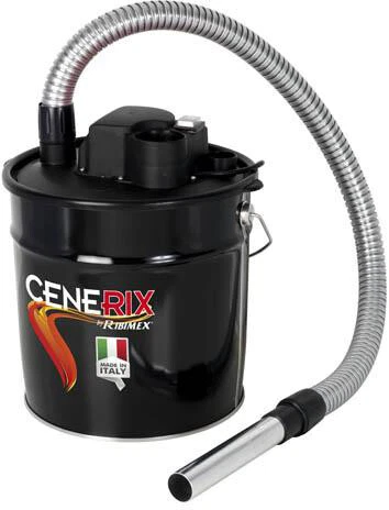 Ribimex Cenerix 800W Aspiracenere con Bidone da 18L - Nero (PRCEN003/800)