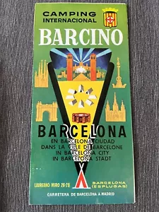 1962 Camping Internacional Barcino Barcelona brochure map - Picture 1 of 2
