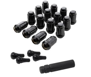 Gorilla Automotive Lug Nuts K4CS-12125BGR 4Lug 12-1.25 Spline WIK W/Valves Blk - Bild 1 von 1