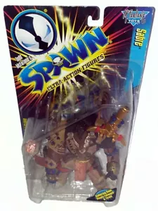 TODD MCFARLANE'S SPAWN ULTRA-ACTION FIGURES SABRE WITH BATTERING RAM - Picture 1 of 2