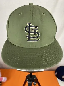 St.Louis Cardinals New Era 59 Fifty SZ  7 1/4 Hat  Green 1967 World Series Logo - Picture 1 of 8