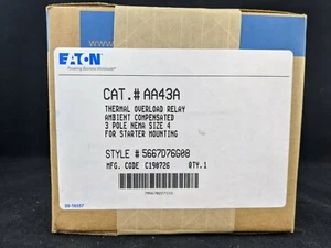 Eaton AA43A Thermal Overload Relay 3 Pole Size 4 - Picture 1 of 6