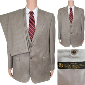 Loro Piana Men 2 Piece Suit Blazer Sport Coat Two Button Jacket 42L Pant 32x31.5 - Picture 1 of 18