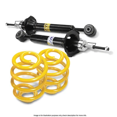 Rear Shock Absorbers Lowered King Springs for FORD FESTIVA WB Hatchback 94-01 - image 1 of 2
