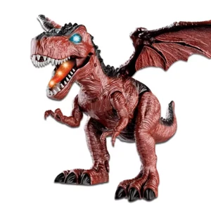 Battery Operated Walking Tyrannosaurus Dinosaur Toy for Kids - Lights & Sounds - Picture 1 of 3