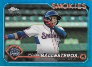 2024 Topps Chrome Pro DeBut MOISES BALLESTEROS refractores azules 116/150 -SMOKIES- - Imagen 1 de 1