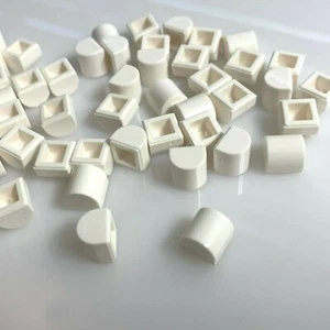 50 por lote NUEVO LEGO PLACA BLANCA 1X1X2/3, ARCO (49307/6258135) semicircular - Imagen 1 de 3
