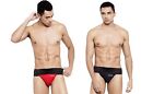 Men's Gym Supporter Combo Pack of 2 Navy & Red Free Shipping Worldwide US