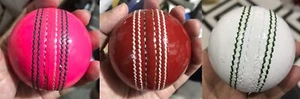 Palline rigide da cricket 4 pezzi in pelle di alta qualità - Set di 6 - Foto 1 di 19