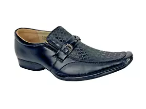 Slip On Majestic Shoes Bike toe buckle with diamond pattern dress men's size 10 - Picture 1 of 15