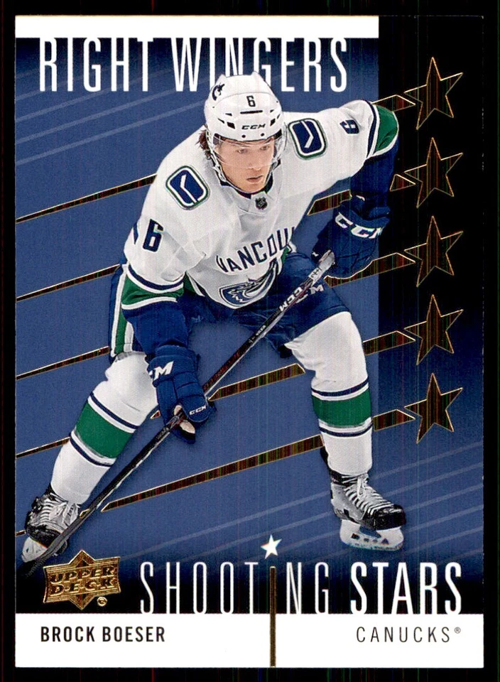 2019-20 Upper Deck Shooting Stars Right Wingers Brock Boeser Vancouver Canucks - Image 1 of 2