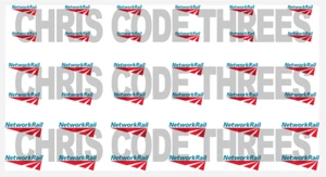 Code 3 Adhesive Vinyl Decals Suit 1/76 & OO Gauge models - Network Rail logos - Picture 1 of 1