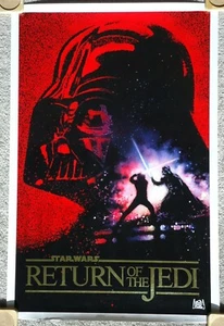 Star Wars Return of the Jedi 10th Anniversary Gold SS Rolled Official Original - Picture 1 of 1