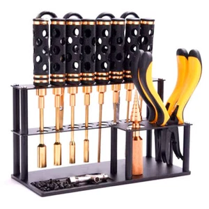 Supporto base porta attrezzi drone radiocomandato nero modello radiocomandato auto lega di alluminio - Foto 1 di 7