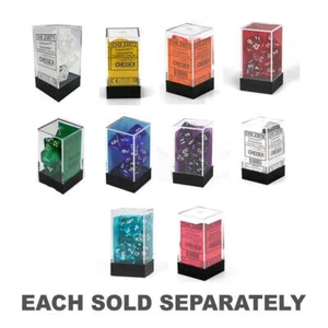 Officially Licensed Sharp-edged D7 Die Set Dice Translucent Poly (7 Dice) - Picture 1 of 13