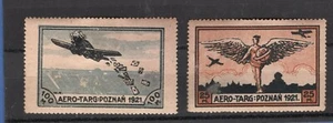 POLAND,  2 DIFFERENT AIR PRECURSORS, 1921, MH - Picture 1 of 1